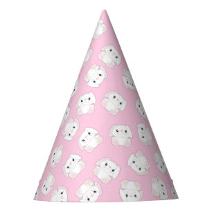 Bunny Rabbit Birthday Party Pink Party Hat