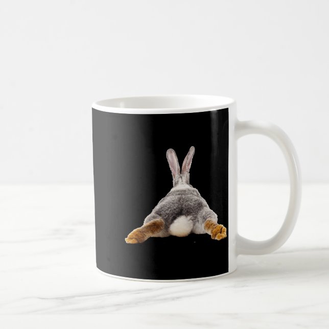 Bunny rabbit butt tail cute t shirt  coffee mug (Right)