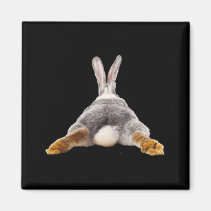 Bunny rabbit butt tail cute t shirt  magnet