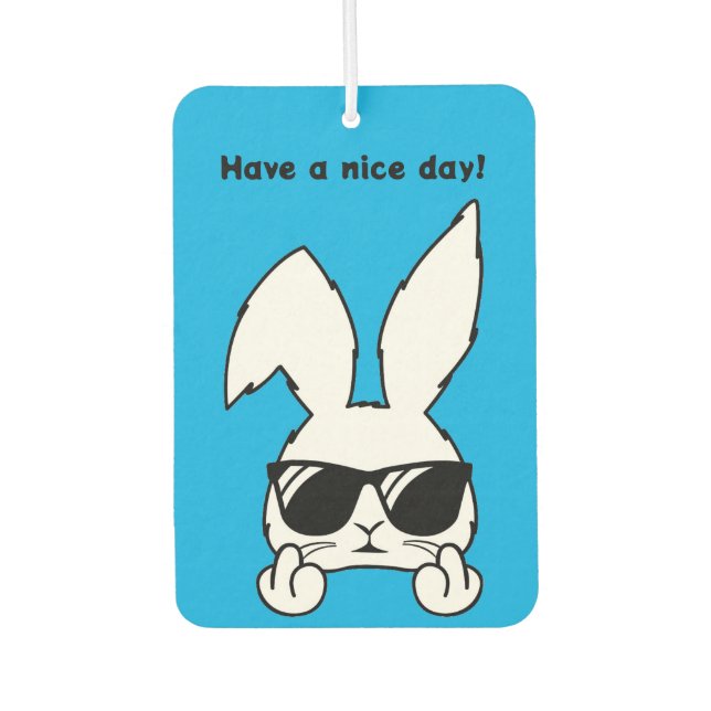 Bunny Rabbit Car Air Freshener (Front)