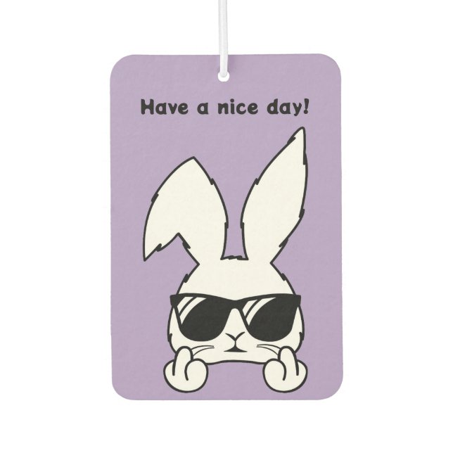Bunny Rabbit Car Air Freshener (Front)
