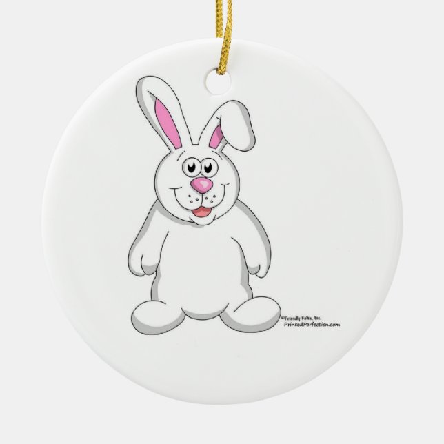 Bunny Rabbit Ceramic Tree Decoration (Front)