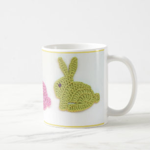 Bunny rabbit crochet mug