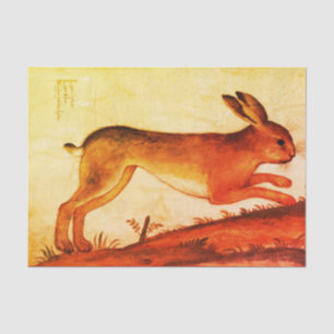 BUNNY RABBIT Custom 10lb Tissue Paper, White Paper