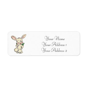 Bunny Rabbit Custom Address Labels