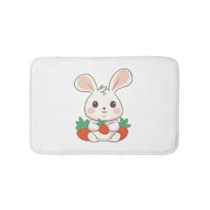 Bunny Rabbit Cute Animals For Kids Easter Bunny Bath Mat