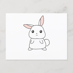 Bunny Rabbit Cute Animals For Kids Easter Bunny Postcard