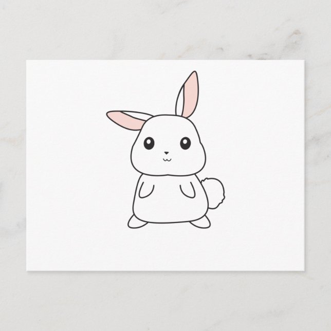 Bunny Rabbit Cute Animals For Kids Easter Bunny Postcard (Front)