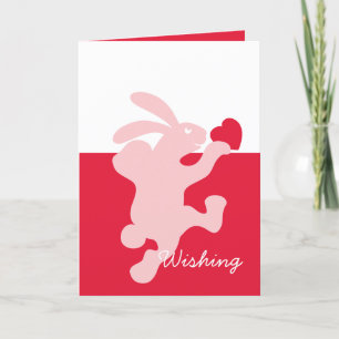 Bunny Rabbit Delivery Holiday Card