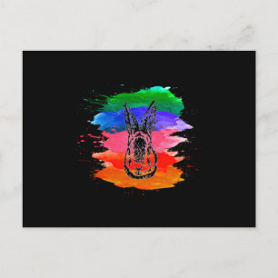Bunny Rabbit Easter Bunny Cute Funny Gift Idea Postcard
