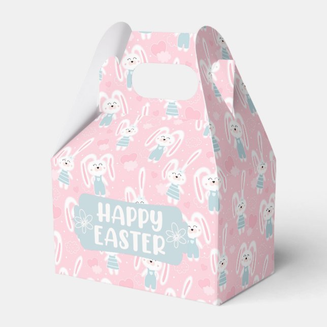 Bunny Rabbit Easter Favour Box (Front Side)