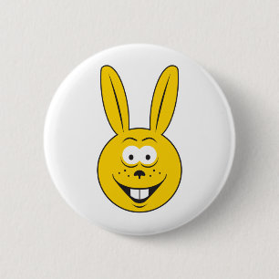Bunny Rabbit Face 6 Cm Round Badge