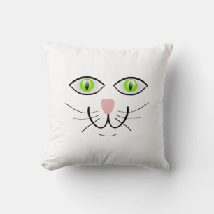 Bunny Rabbit Face Throw Pillow