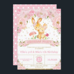 Bunny Rabbit Floral Joint Birthday Party Sisters Invitation<br><div class="desc">Personalise this whimsical Floral Bunny Rabbit Joint Birthday Invitation with your party details easily and quickly, simply press the customise it button to further re-arrange and format the style and placement of the text.  Designed to co-ordinate with our Blush Floral Bunny Rabbit Birthday collection. This whimsical collection features beautiful blush...</div>