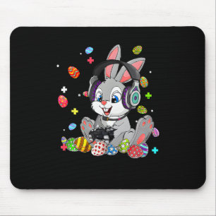 Bunny Rabbit Gaming Happy Easter Day Gamer Boy Gir Mouse Mat