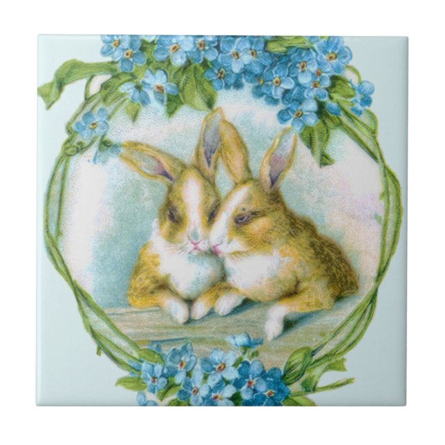 Bunny Rabbit Love Tile (Front)