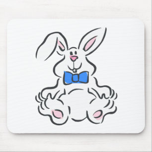 Bunny rabbit mouse mat