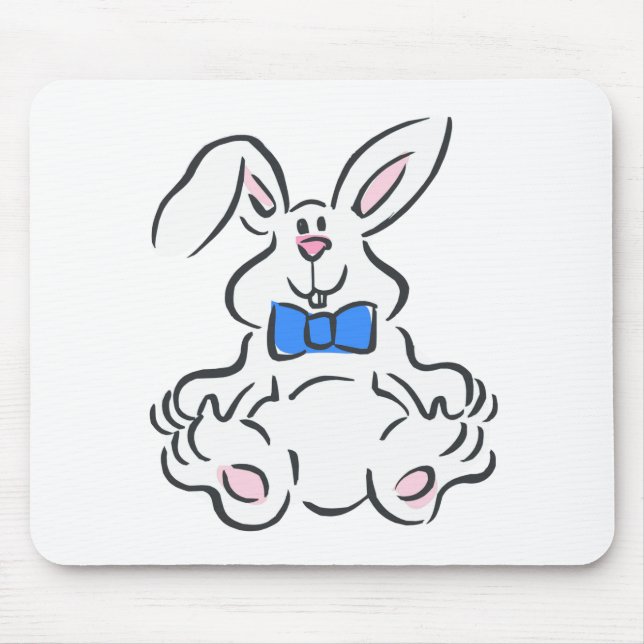Bunny rabbit mouse mat (Front)