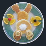 Bunny Rabbit Pancake Breakfast Drawer Pull Knob<br><div class="desc">My original photo of breakfast bunny pancakes makes a cute drawer pull for a kitchen or pantry.</div>