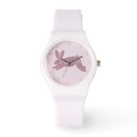 Bunny Rabbit Pink Roses Clock