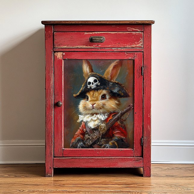 Bunny Rabbit Pirate Decoupage Tissue Paper (Creator Uploaded)