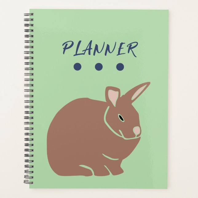 Bunny Rabbit  Planner (Front)