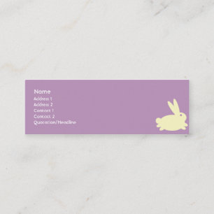 Bunny Rabbit - Skinny Mini Business Card