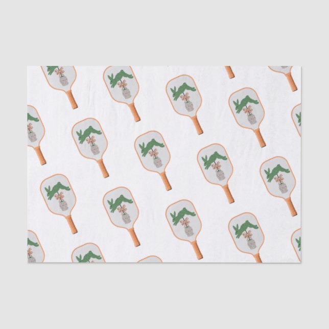 Bunny Rabbit Topiary Ginger jar jars Wrapping Pape Tissue Paper (Front)