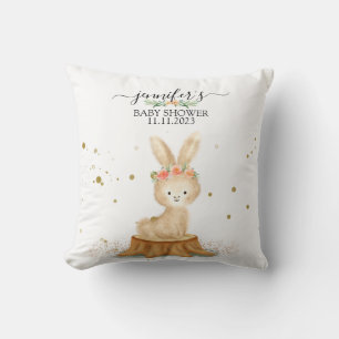 Bunny Rabbit wildlife forest baby gift Cushion
