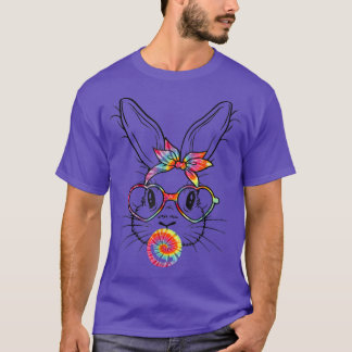 Bunny Rabbit With Bandanna Heart Glasses Bubblegum T-Shirt