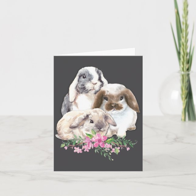 Bunny Rabbits Bunny Mum Bunny Card (Front)