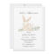 Bunny Rabbits Green Modern Baby Shower Invitation