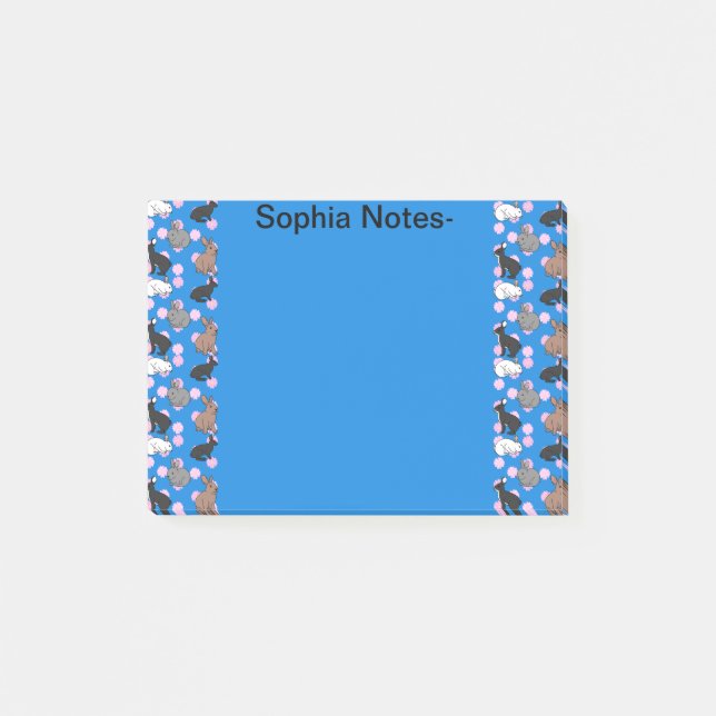 Bunny Rabbits Post-it Notes (Front)