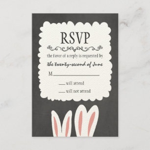 Bunny Rabbits Wedding RSVP
