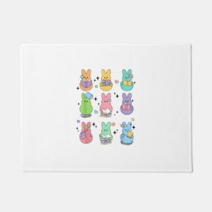 Bunny Reading Books Easter Day Librarian Teacher B Doormat
