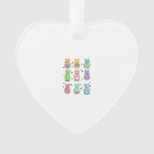 Bunny Reading Books Easter Day Librarian Teacher B Ornament