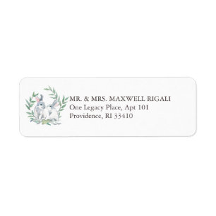 Bunny Return Address Envelope Labels