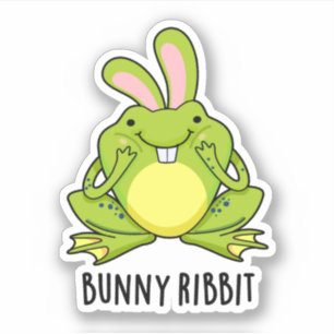 Bunny Ribbit Funny Rabbit Frog Pun