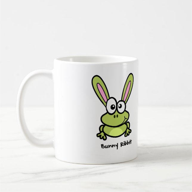 Bunny Ribbit - Rabbit Frog Coffee Mug (Left)