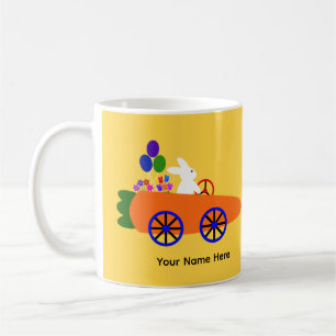 Bunny Riding Carrot Car #2 Mug