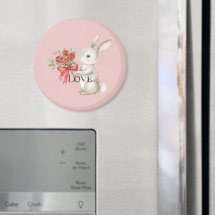 Bunny Roses Love Magnet