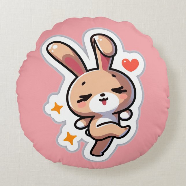Bunny Round Cushion (Front)