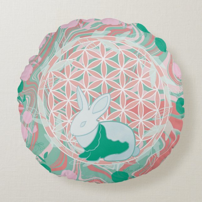Bunny Round Cushion (Front)