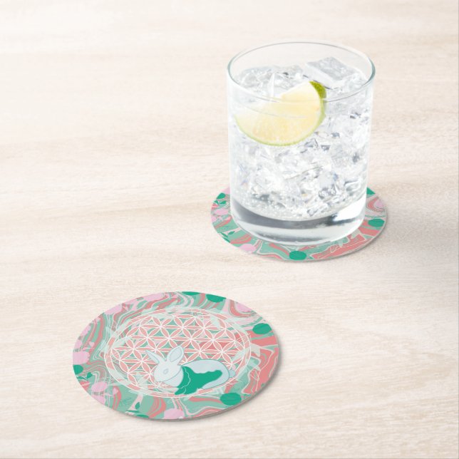 Bunny Round Paper Coaster (Insitu)