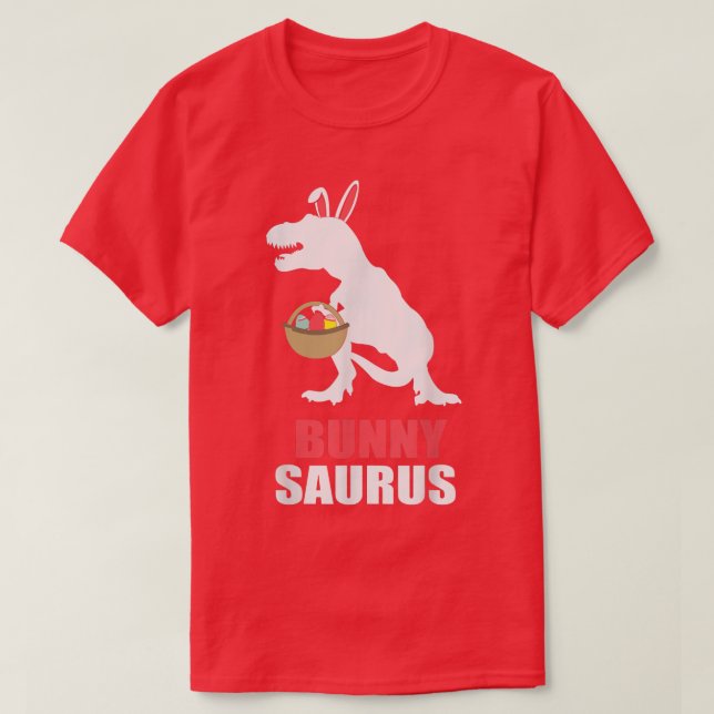 Bunny Saurus Easter Tre For Kids Dinosaur Bunny Ea T-Shirt (Design Front)