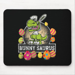 Bunny Saurus Trex Happy Eastrawr Bunny Dino Kids B Mouse Mat