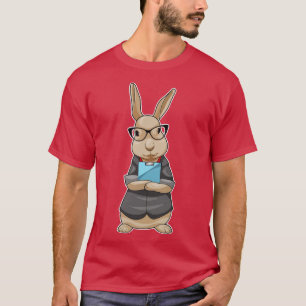 Bunny Secretary Glasses T-Shirt