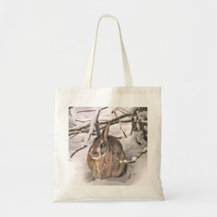 Bunny Seeking Shelter Tote Bag
