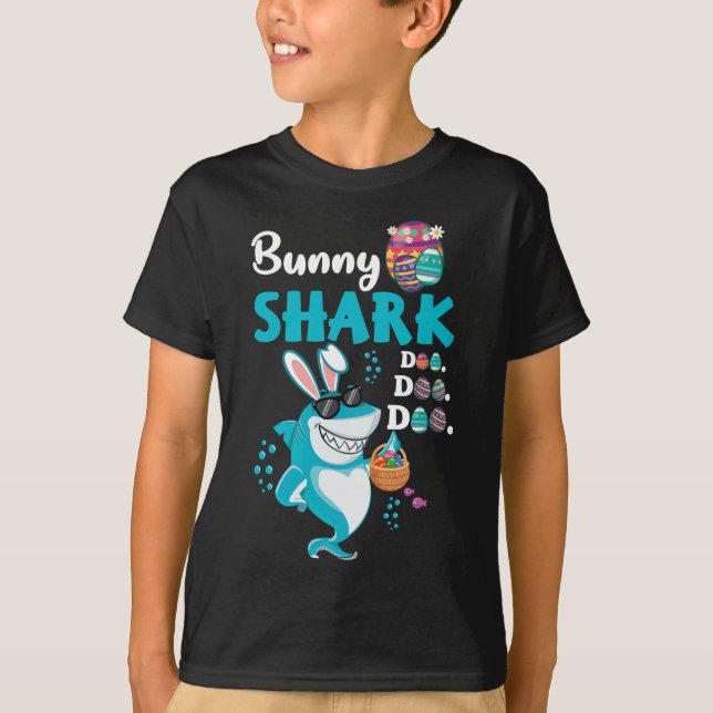 Bunny Shark Easter Shark T-Shirt (Front)
