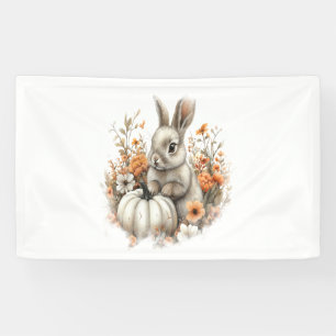 Bunny Shirt Country Pumpkin Banner